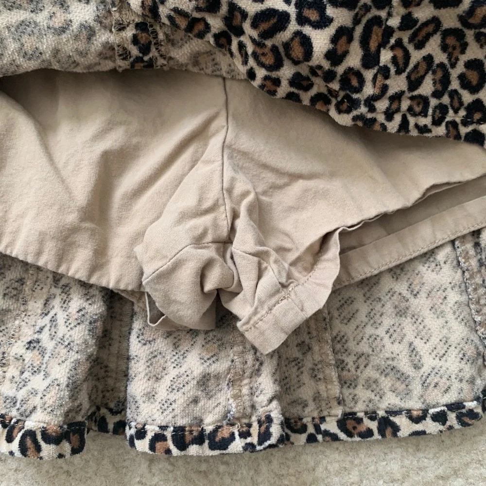 Gymboree Leopard Print Flaired Skirt Size 8